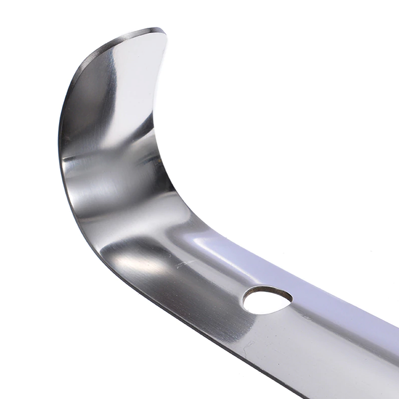 22in Extra Long Handle Shoe Horn Stainless Steel Metal Shoes Remover