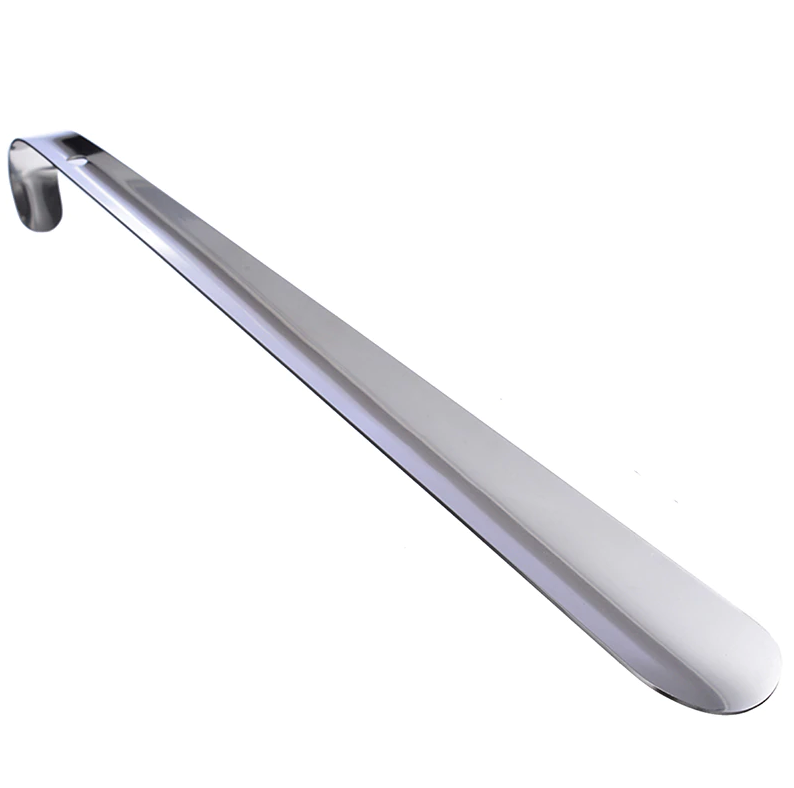 22in Extra Long Handle Shoe Horn Stainless Steel Metal Shoes Remover